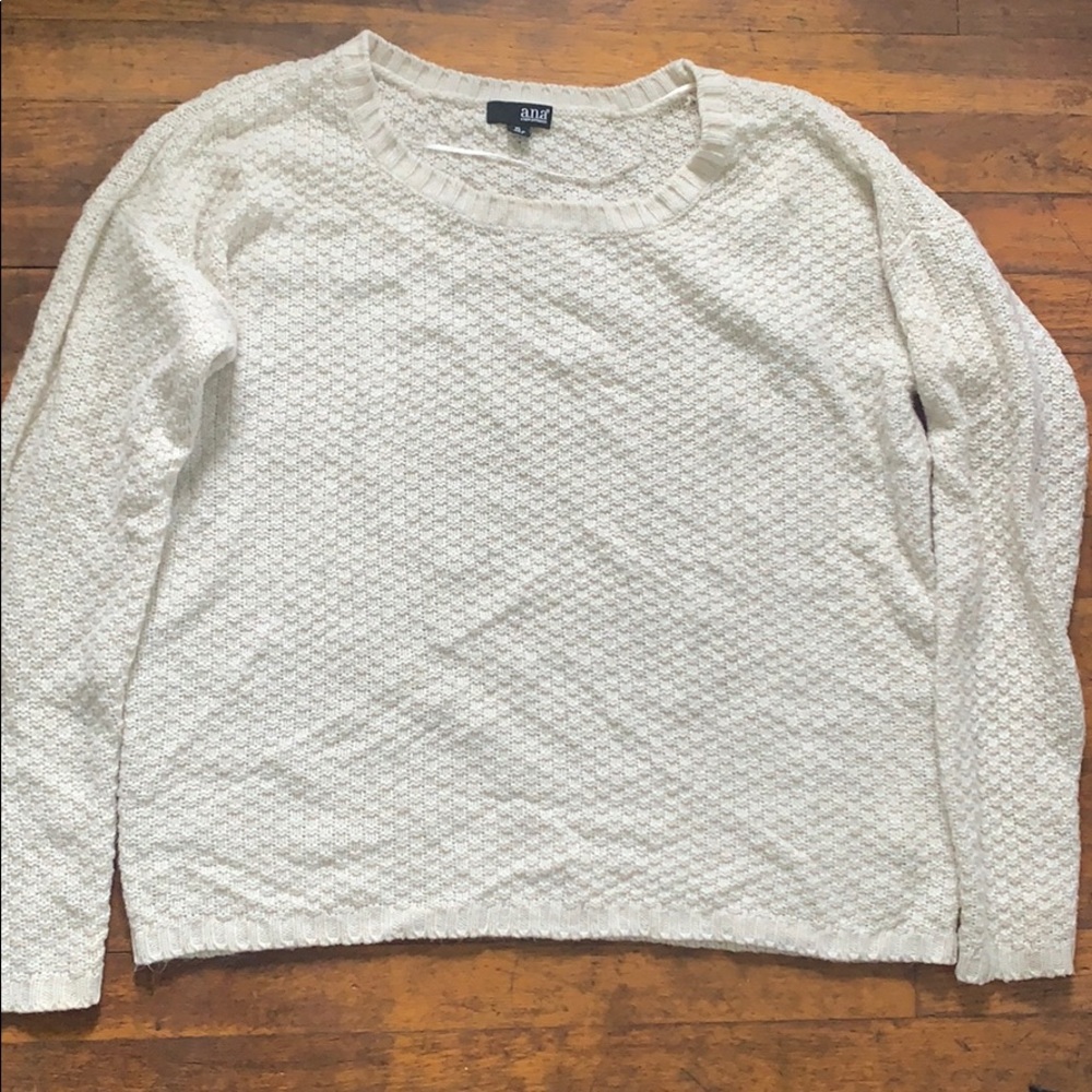 Trendy Cable Knit White Sweater
